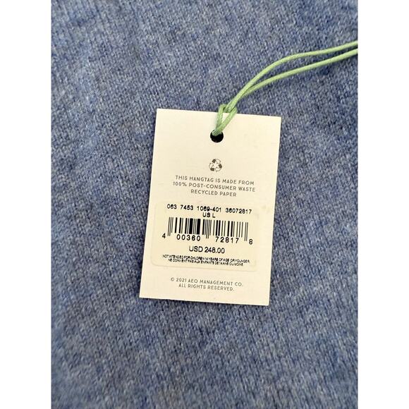 AE77 Sweater Women's Large Cashmere Crewneck Soft Luxury New American Eagle - Picture 4 of 8